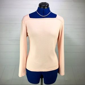 Liz Claiborne Soft Peach Long Sleeve Shirt
